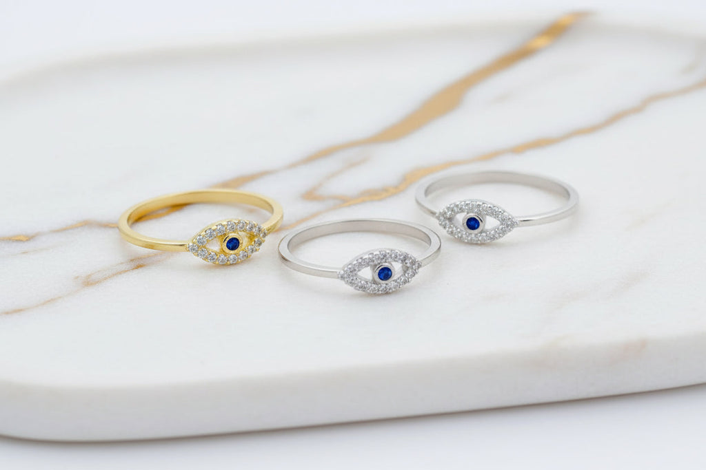 Elysian Evil Eye Rings – Stylish Protection Against Negativity