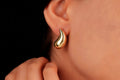 Radiant 925 Sterling Silver Chunky Teardrop Waterdrop Earrings - A Dazzling Gift for Her
