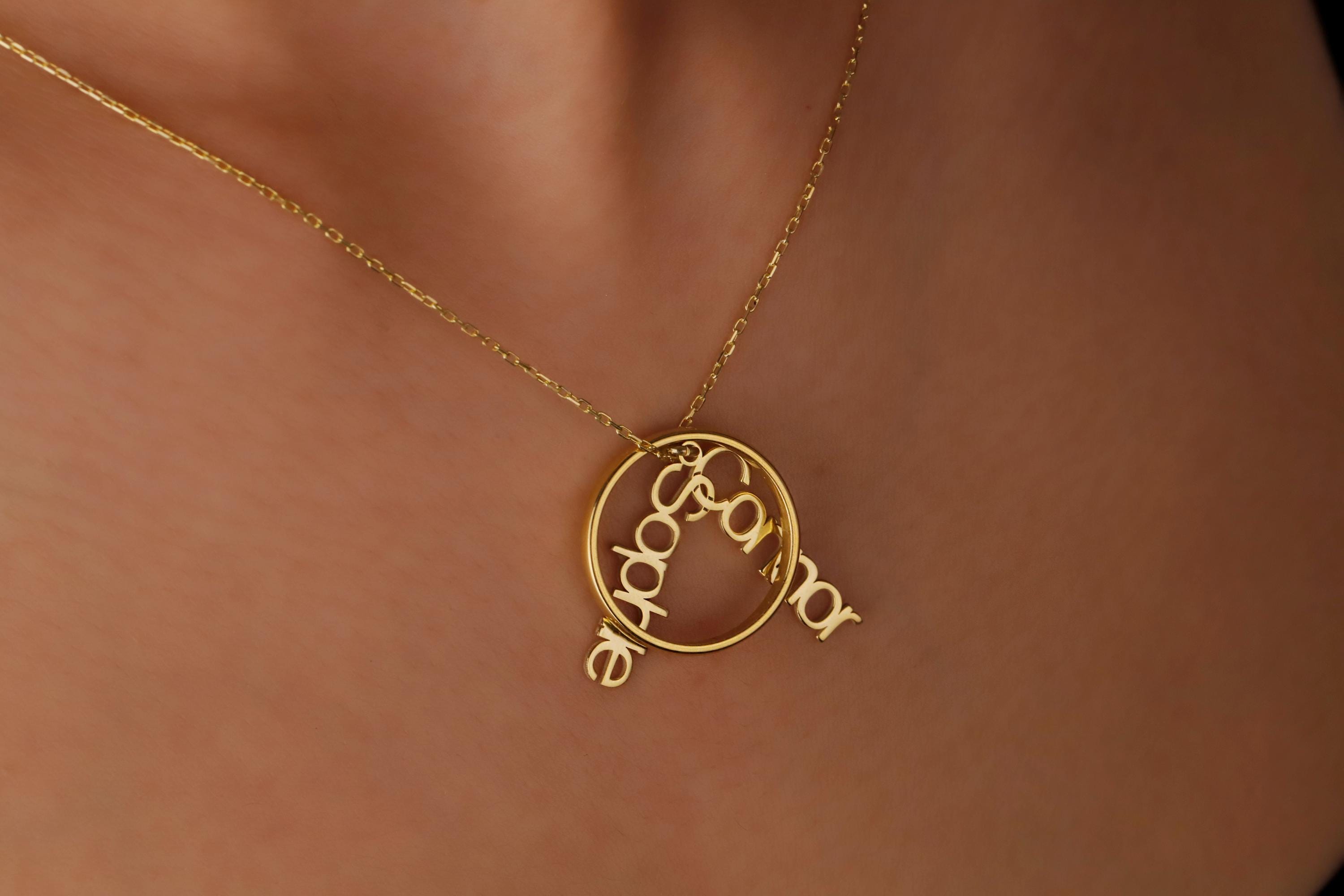 Personalized Sterling Silver Geometric Ring Holder Necklace - Unique Wedding Keepsake