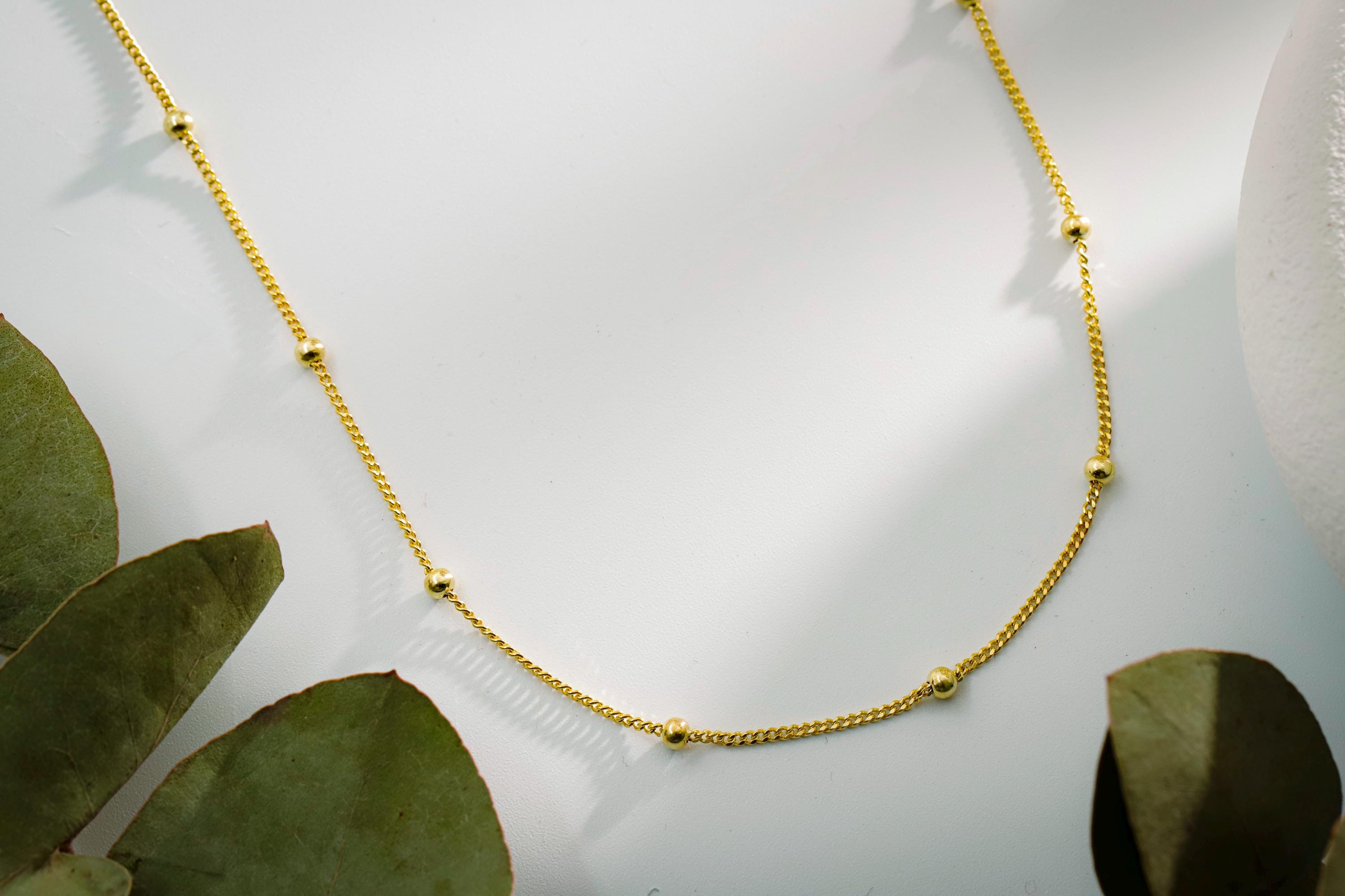 Beaded Satellite Choker Necklace