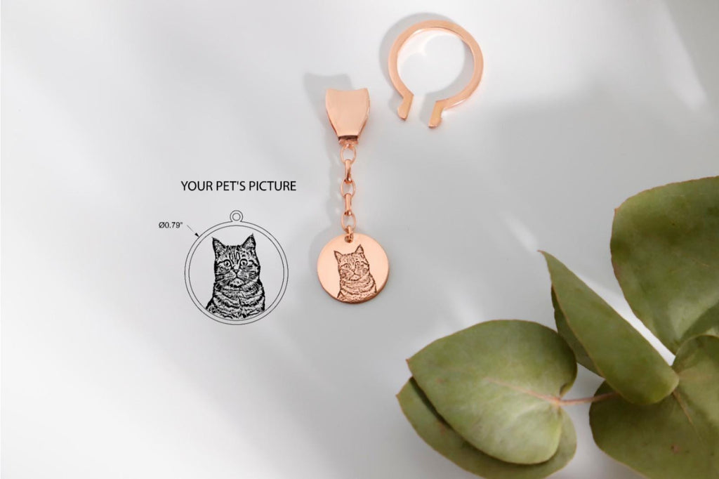Purrsonalized Cat Keychain - Unique Custom Design for Cat Lovers by SilverGoldandRose