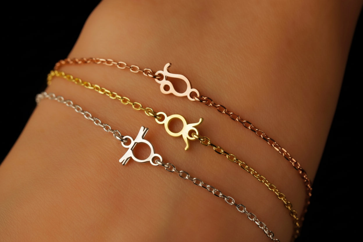 Celestial Gems Zodiac Constellation Bracelet | Personalized Astrology Jewelry for Astrology Lovers