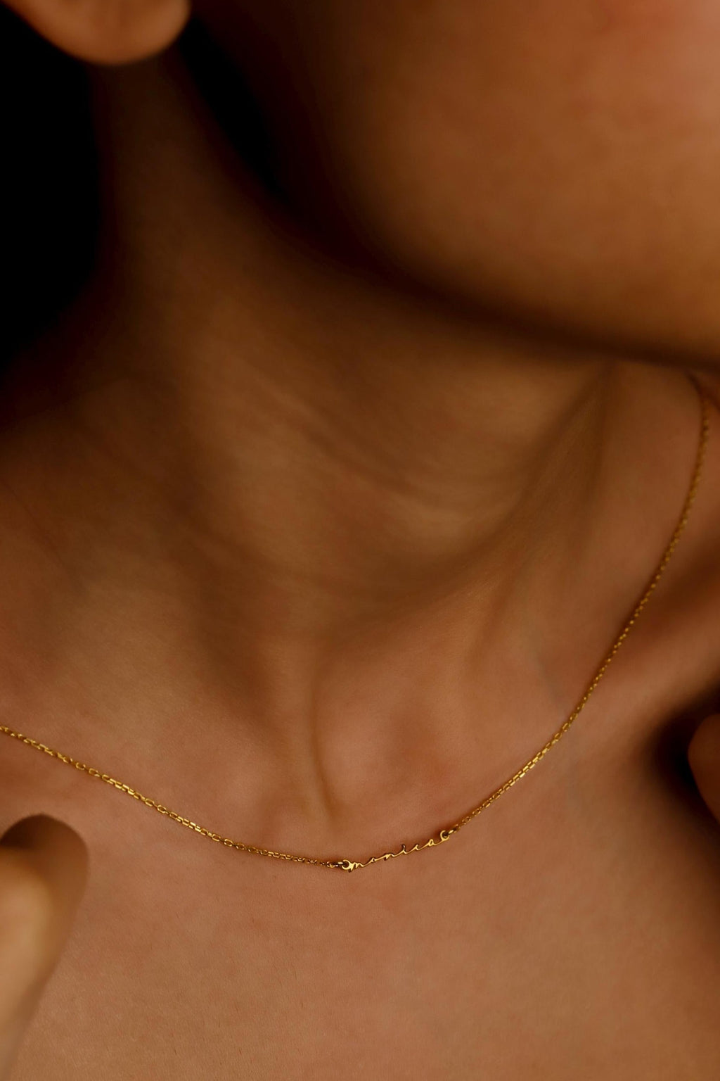 Dainty Name Necklace - Custom 18K Gold Filled Layering Jewelry for Moms - Minimalist Personalized Gift