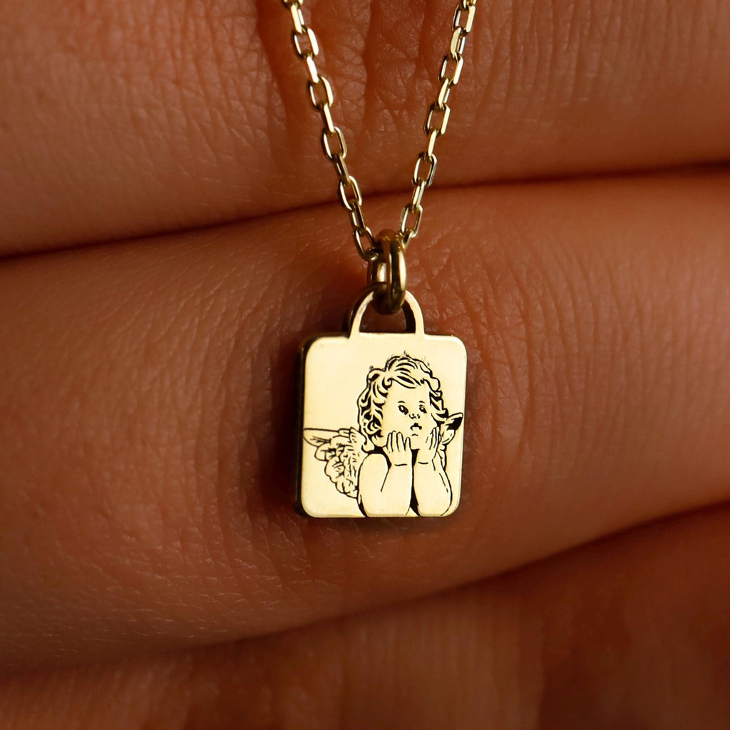 Guardian Angel Jewelry - Dazzling Necklace with Protective Charm