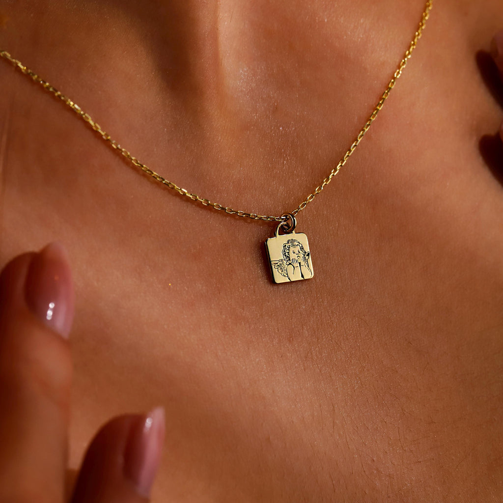 Guardian Angel Jewelry - Dazzling Necklace with Protective Charm