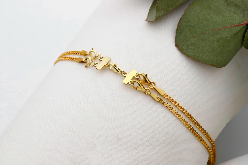 Intertwined Angel Number Necklace - Inspiring Design with Curb Chain