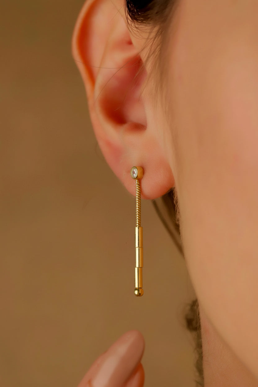 Morse Code Dangle Earrings - Meaningful Gifts