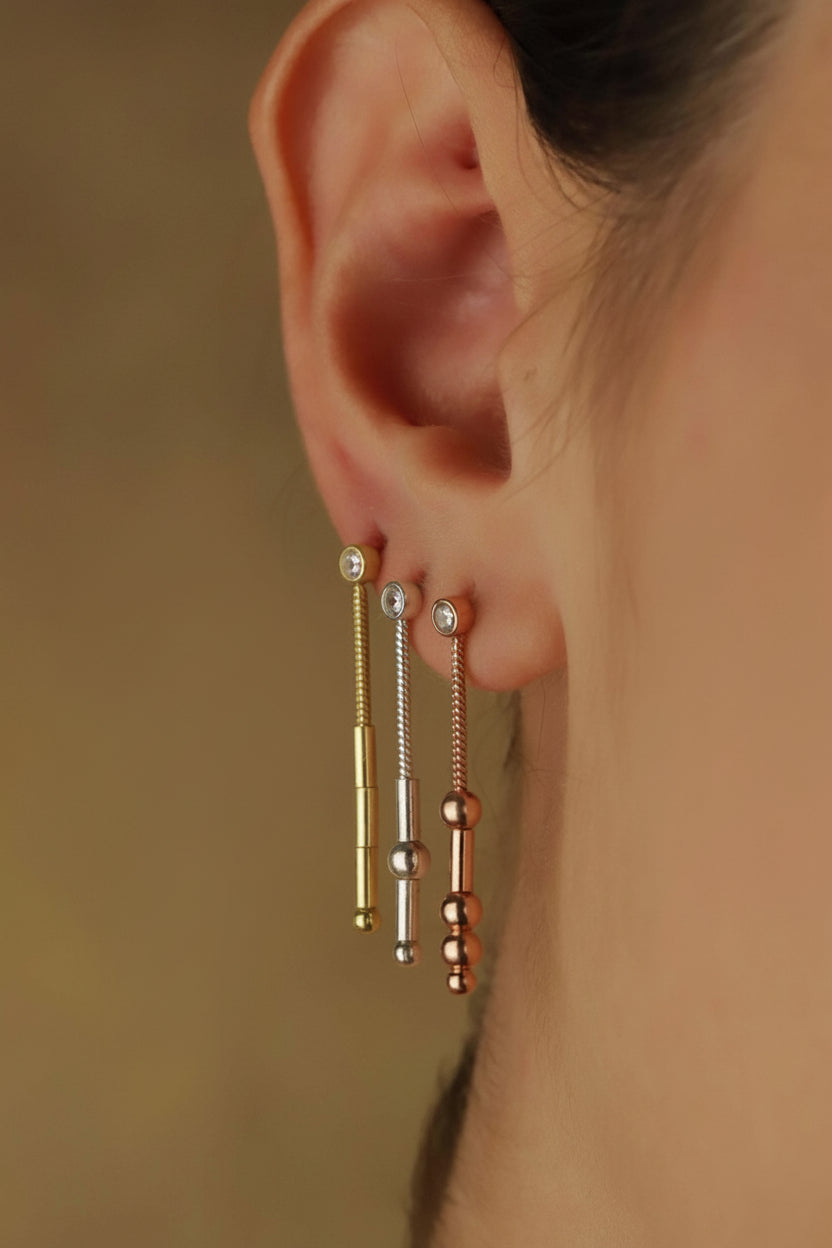 Morse Code Dangle Earrings - Meaningful Gifts