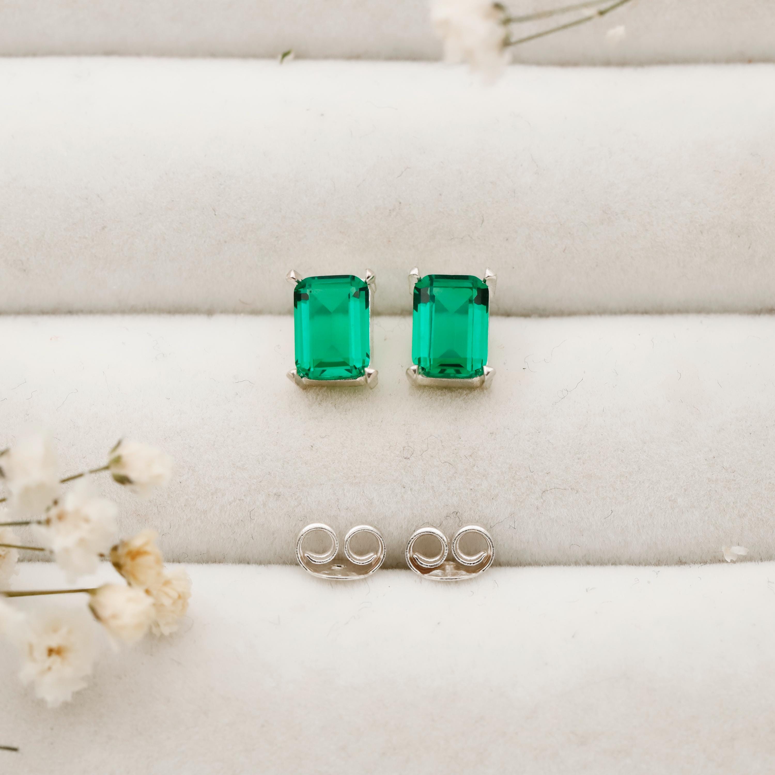 Personalized Initial 925 Sterling Silver Stud Earrings | Unique Monogrammed Jewelry by SilverGoldandRose