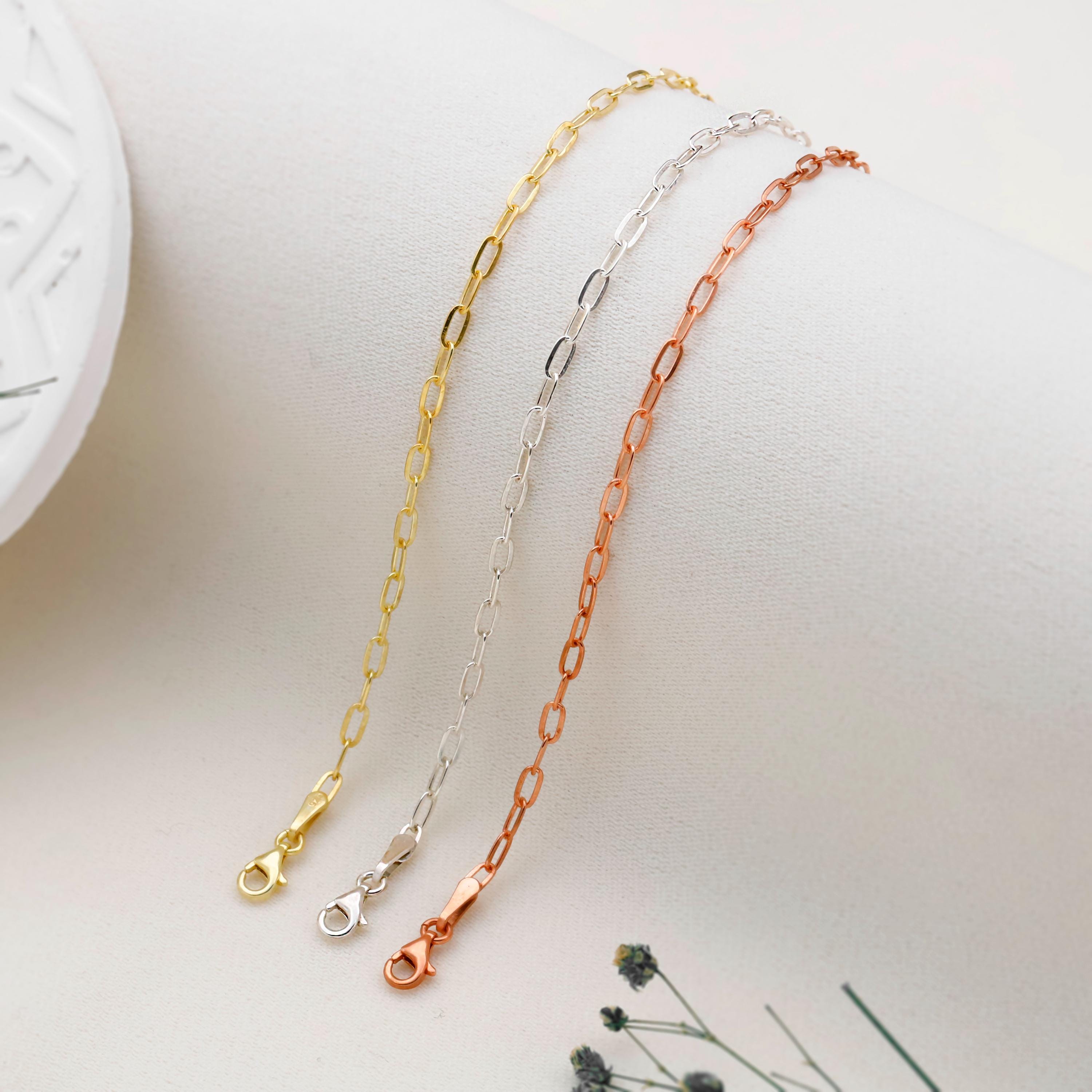 925 Sterling Silver Link Chain Bracelet