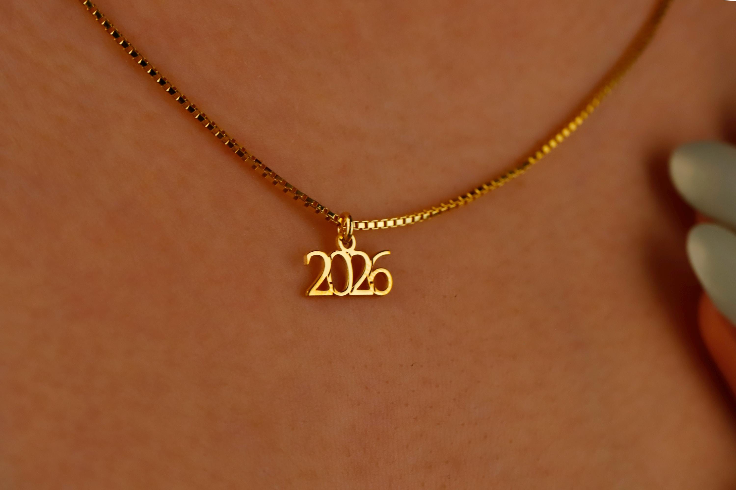 Personalized Sterling Silver Angel Number Necklace in Box Chain