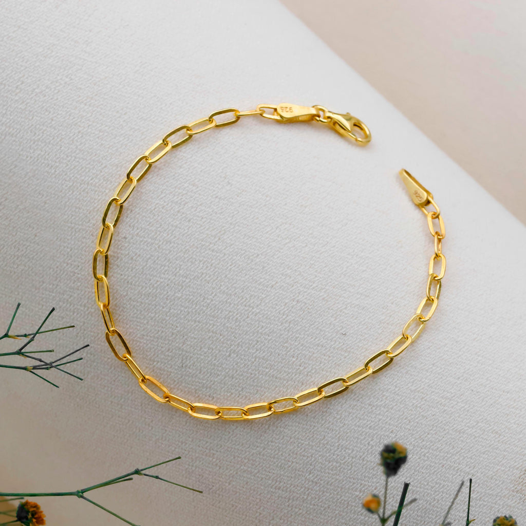 925 Sterling Silver Link Chain Bracelet