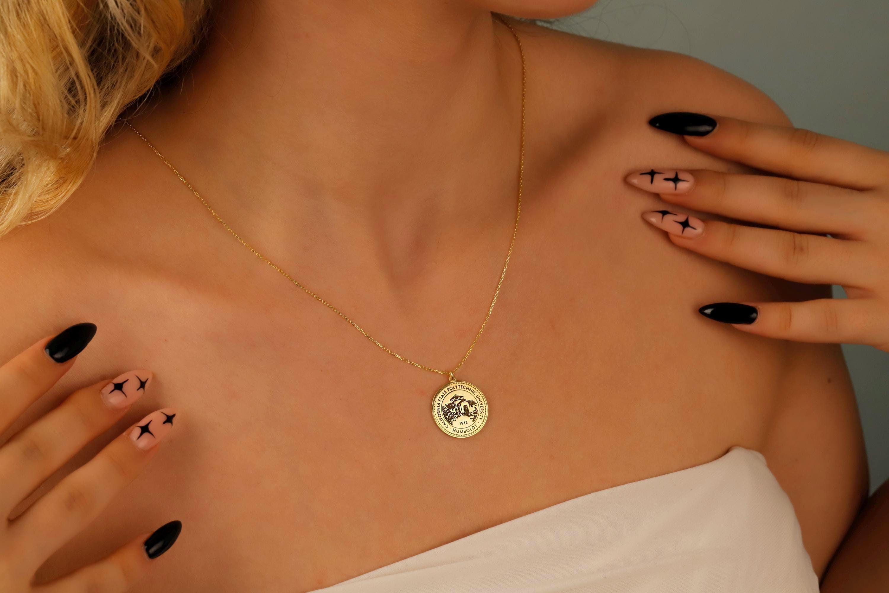 Custom Graduation Logo Necklace - Celebrate Your Achievement with a Personalized Touch
