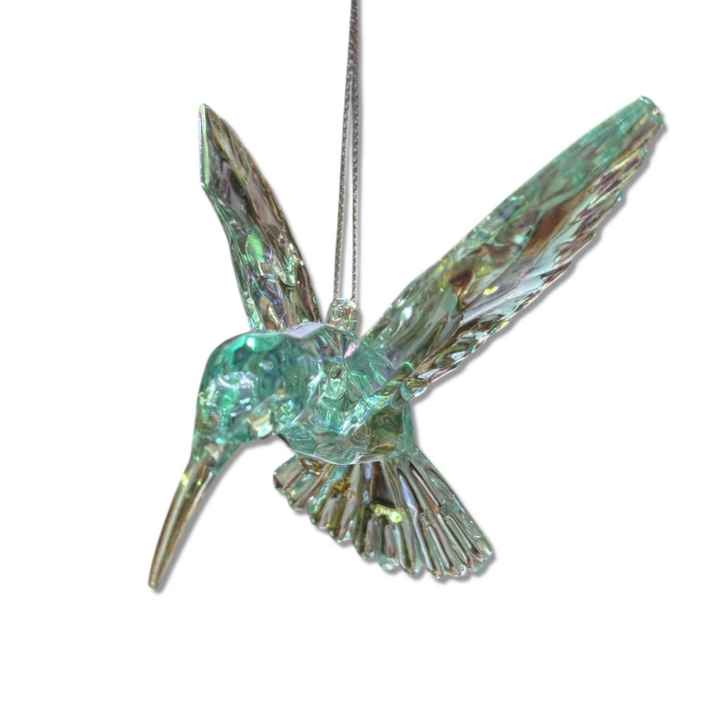Acrylic Iridescent Hummingbird Ornament