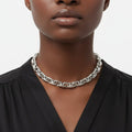 Chain Necklace 8mm Silver Stainless Steel Handmade Stylish Fashion Jewelry