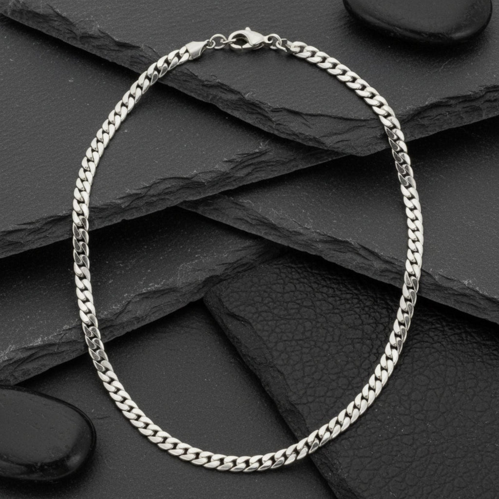 Men’s Stainless Steel 24in 8mm Miami Chain Necklace – Stylish Fashion Jewelry