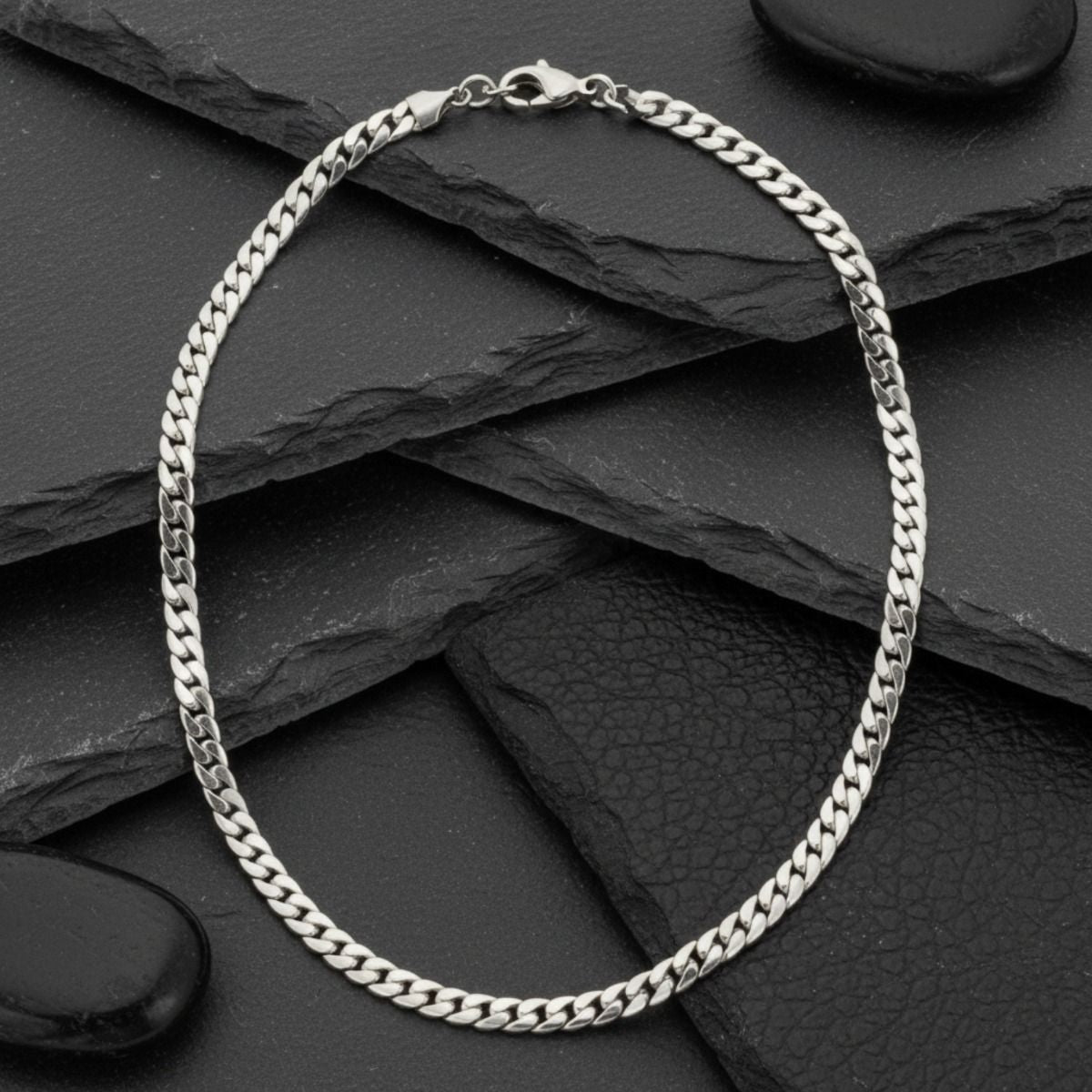 Men’s Stainless Steel 8mm Miami Chain Necklace 24in – Stylish Fashion Jewelry