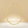 Men’s 18K Gold 6.5mm Herringbone Chain Necklace 20in Stylish Jewelry