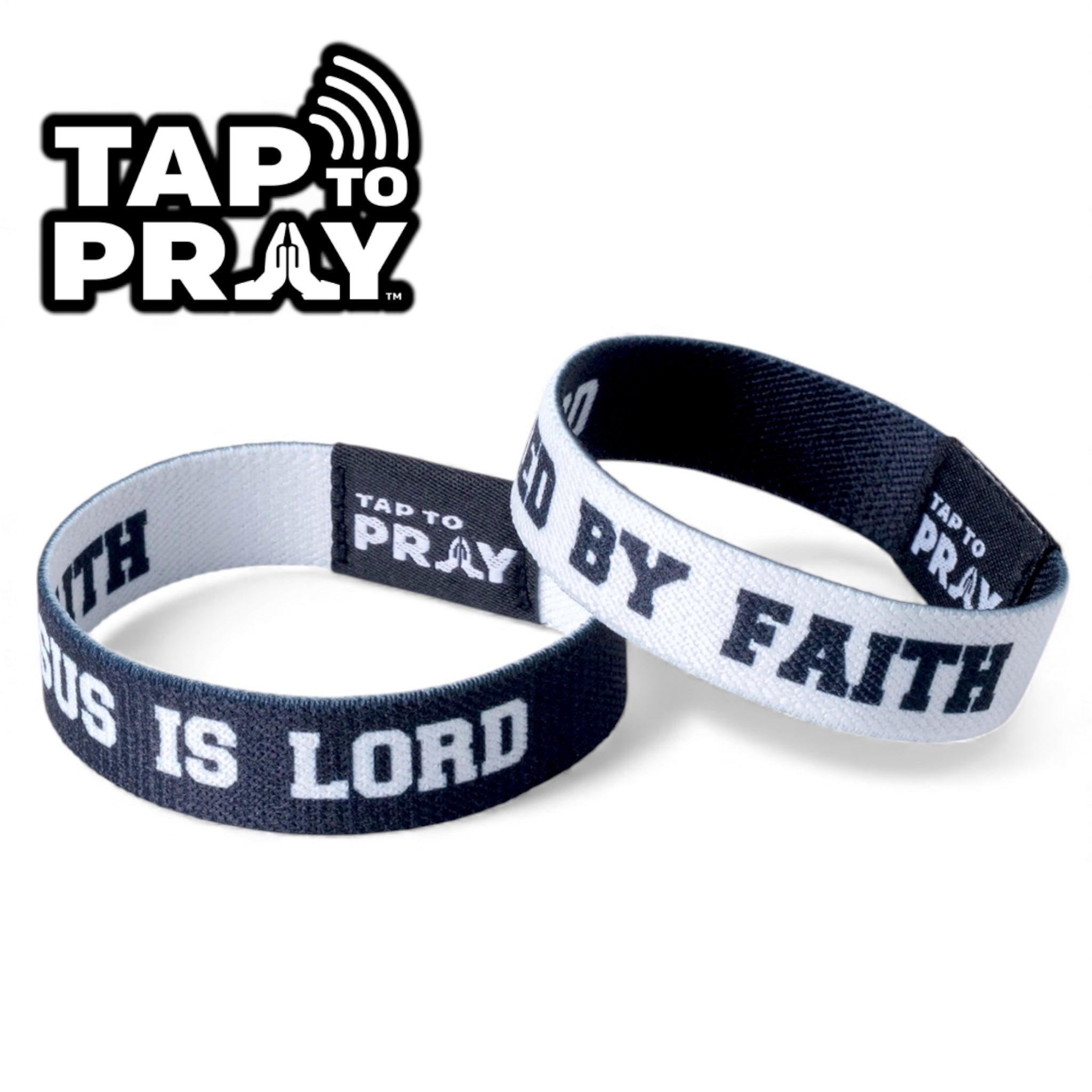 Jesus Is Lord Tap to Pray Wristband
