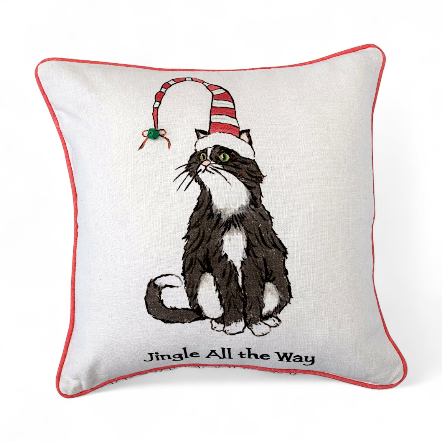 Jingle All the Way Cat Pillow