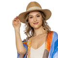Panama Hat with Pearl Embellishments – Stylish Camel Fashion Accessory