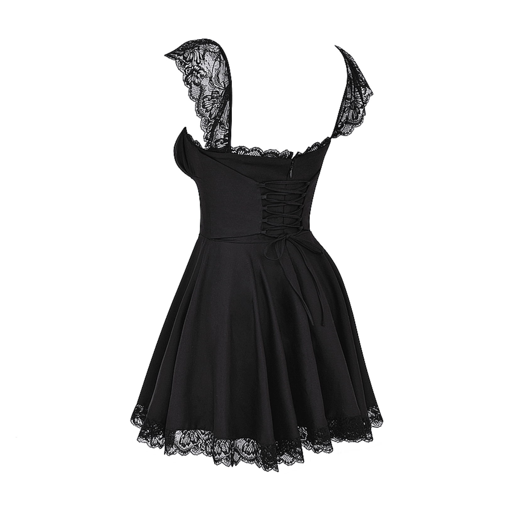 Lace n Grace Vintage Black Mini Dress