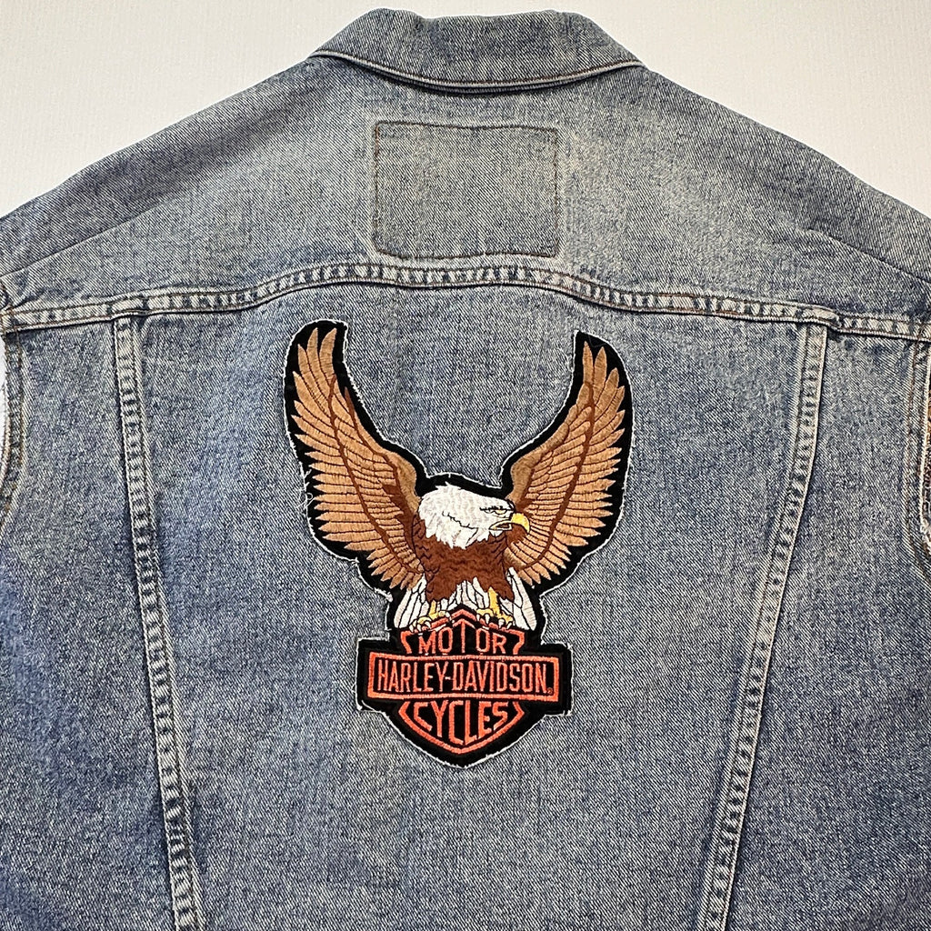 Vintage 90s Levi's Biker's Cut - Oversized Levi's Trucker - USA -  Men's Medium
