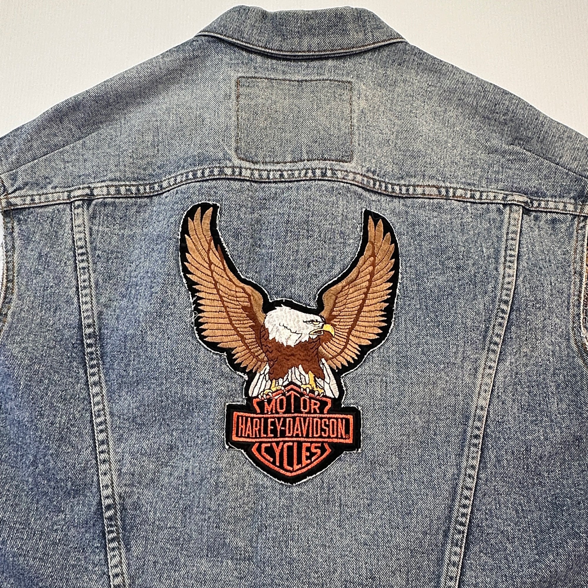 Vintage 90s Levi's Biker's Cut - Oversized Levi's Trucker - USA -  Men's Medium