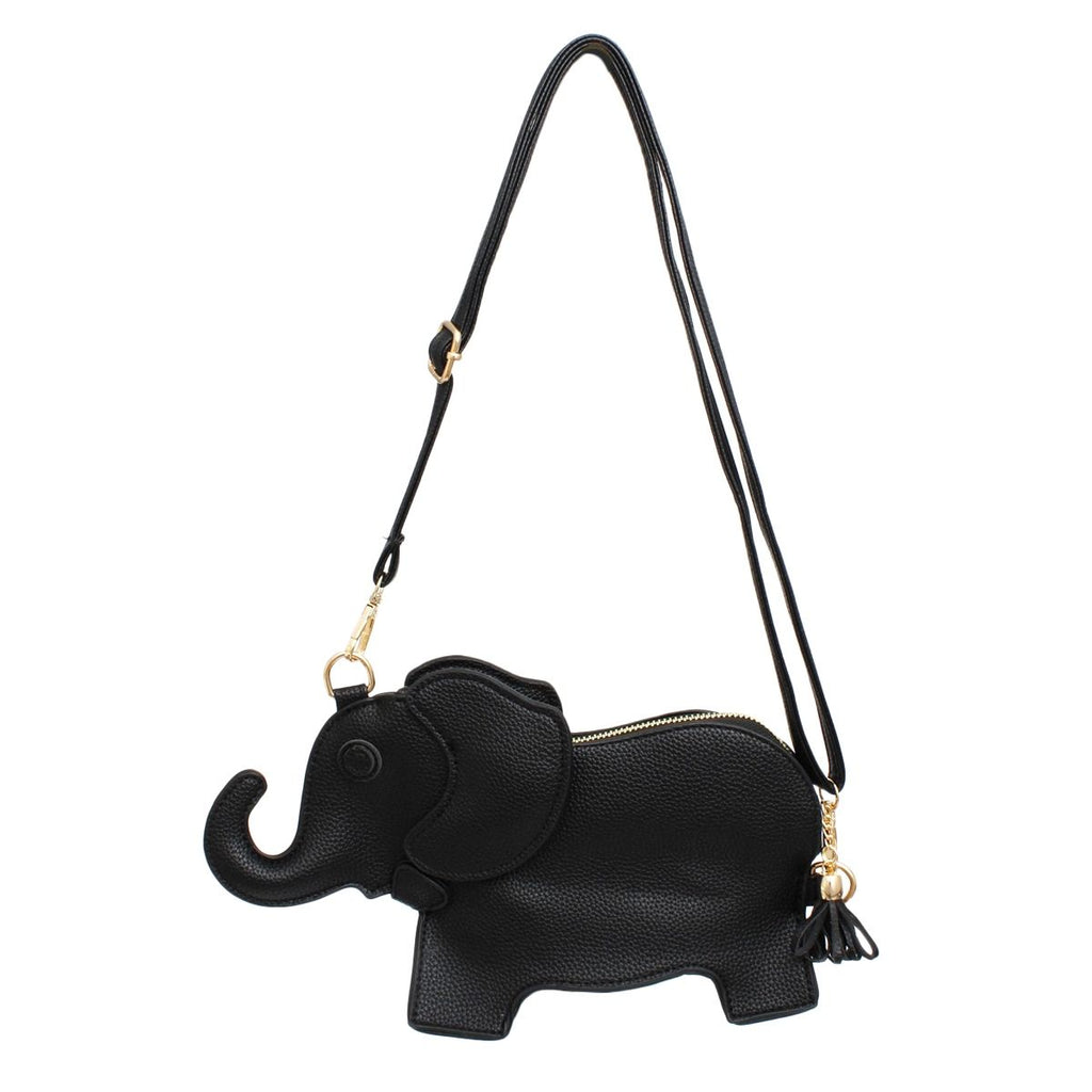 Women’s Black Elephant Crossbody Clutch Bag Stylish Fashion Handbag