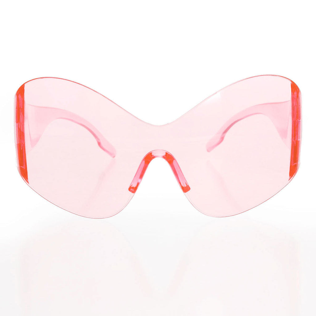 Women’s Pink Butterfly Mask Sunglasses Stylish Eyewear