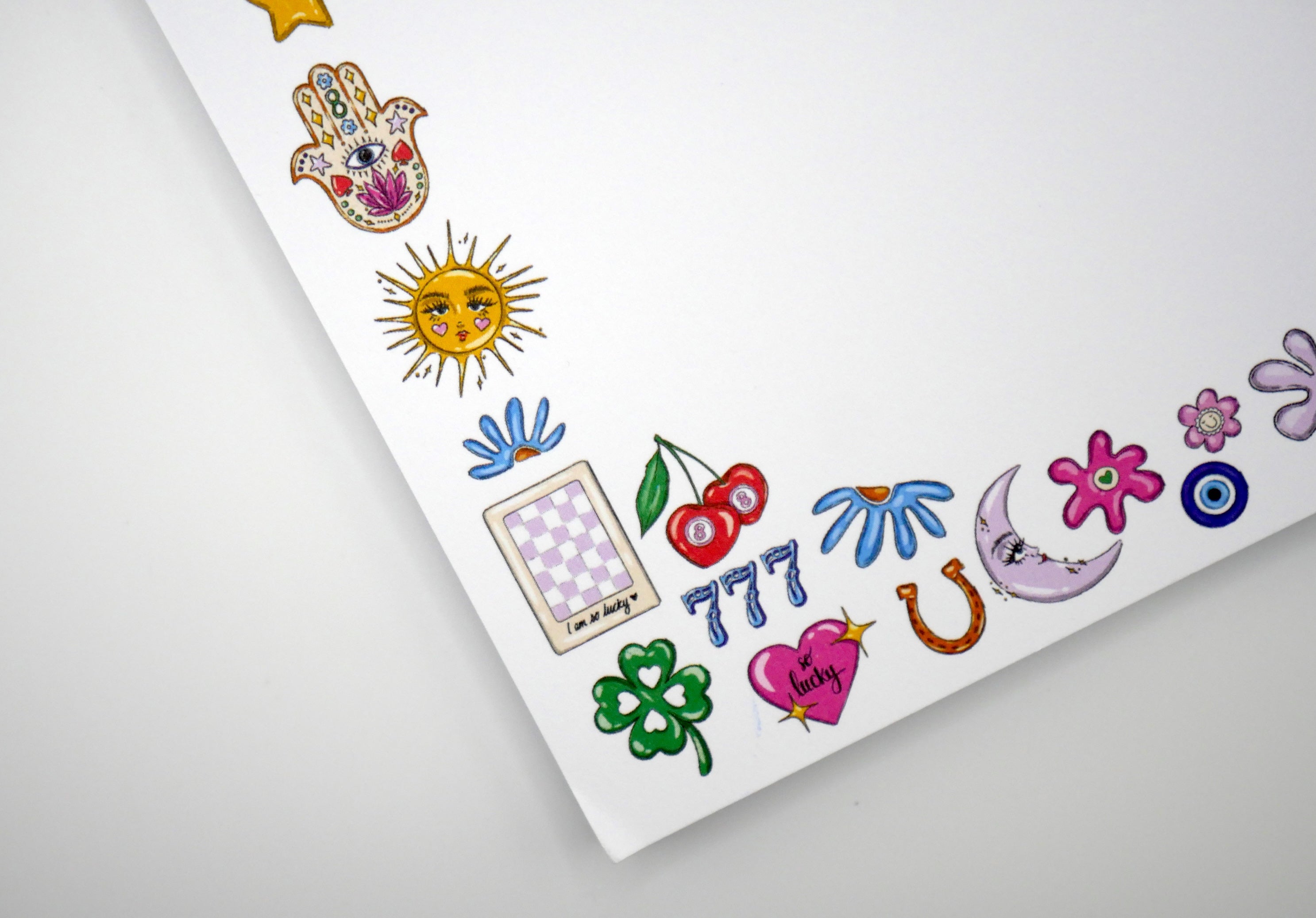 Lucky Girl Good Luck Charms 5x7" Notepad
