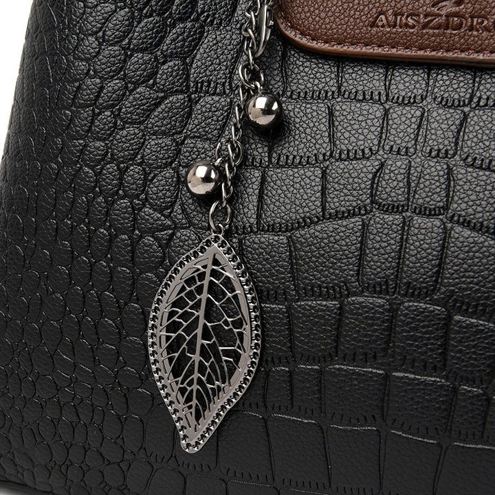 Amara Genuine Leather Handbag for Women 3 Compartment Shoulder Bag