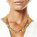 Matte Gold Leopard Link Set