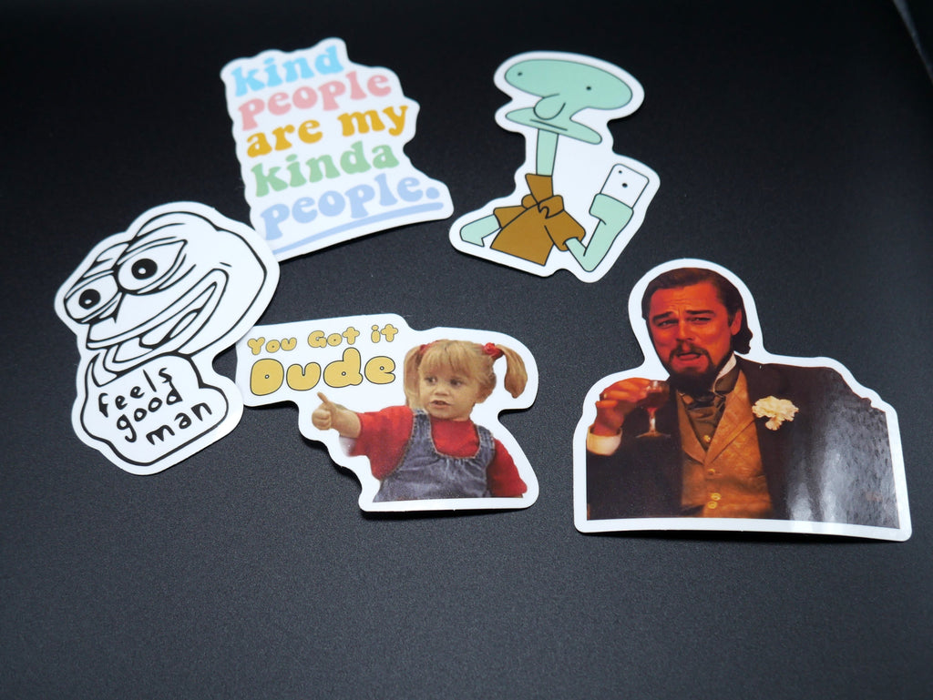 Funny Meme Sticker Pack (Set of 10)