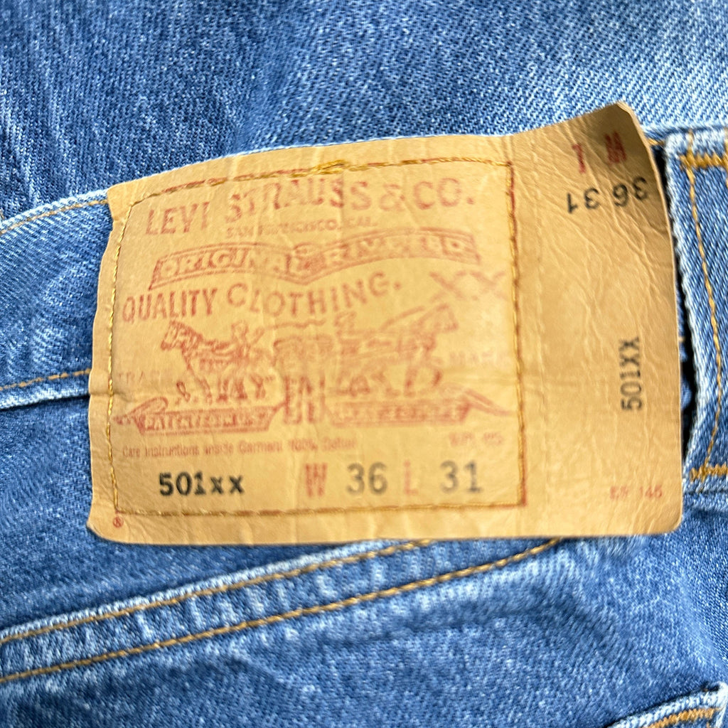 Levi's Men's Vintage 501 (501xx) Straight Leg Jeans - Tagged: 36x31; Actual: 33x28