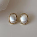 Moon & Sun Two-Tone Stud Earrings