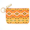 ID Wallet Orange Aztec Tribal Stylish Casual Accessory