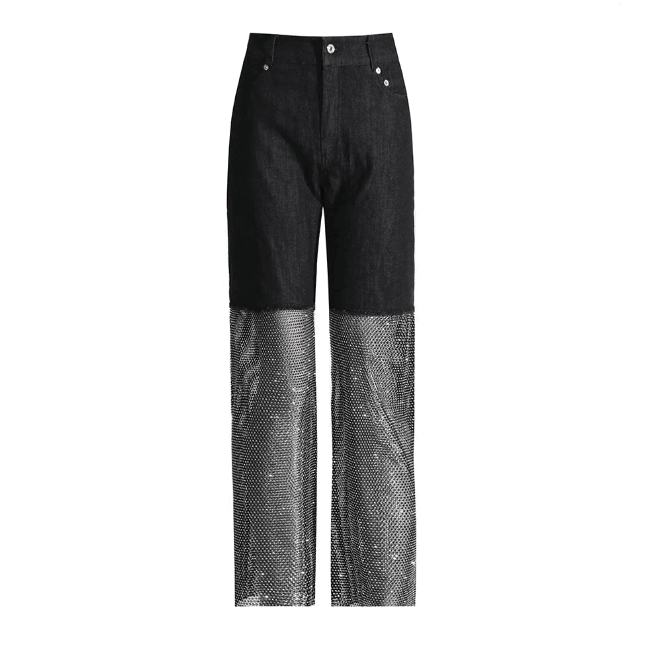 Night Moves Black Diamond Mesh Jeans