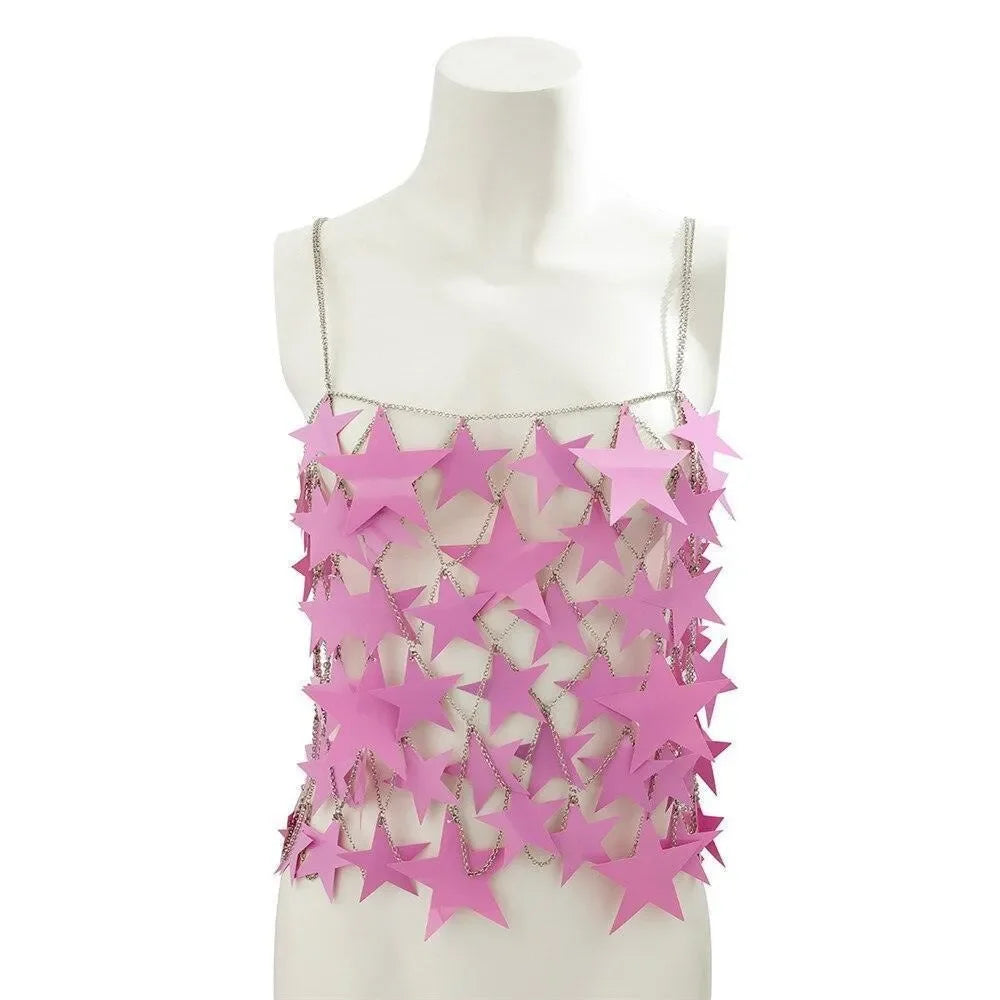 Night Stars Chainmail Pink Set