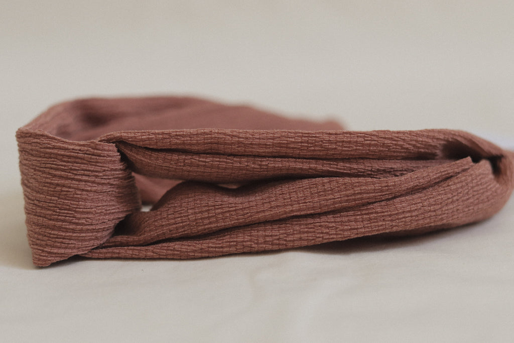 Textured Mauve Headband