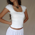 One And Only Lace White Top