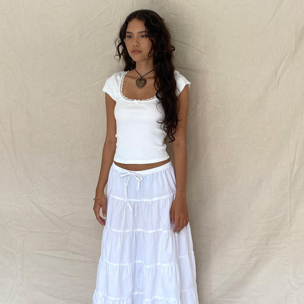 One And Only Lace White Top