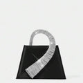 Onyria Rhinestone Leather Handbag