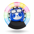 Car Air Fresheners Panda Voice-Activated Rhythm LED Light Blue Automotive