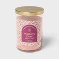 Threshold 21.5oz Glass Jar Candle with Lid Wildberry Frosé Pink