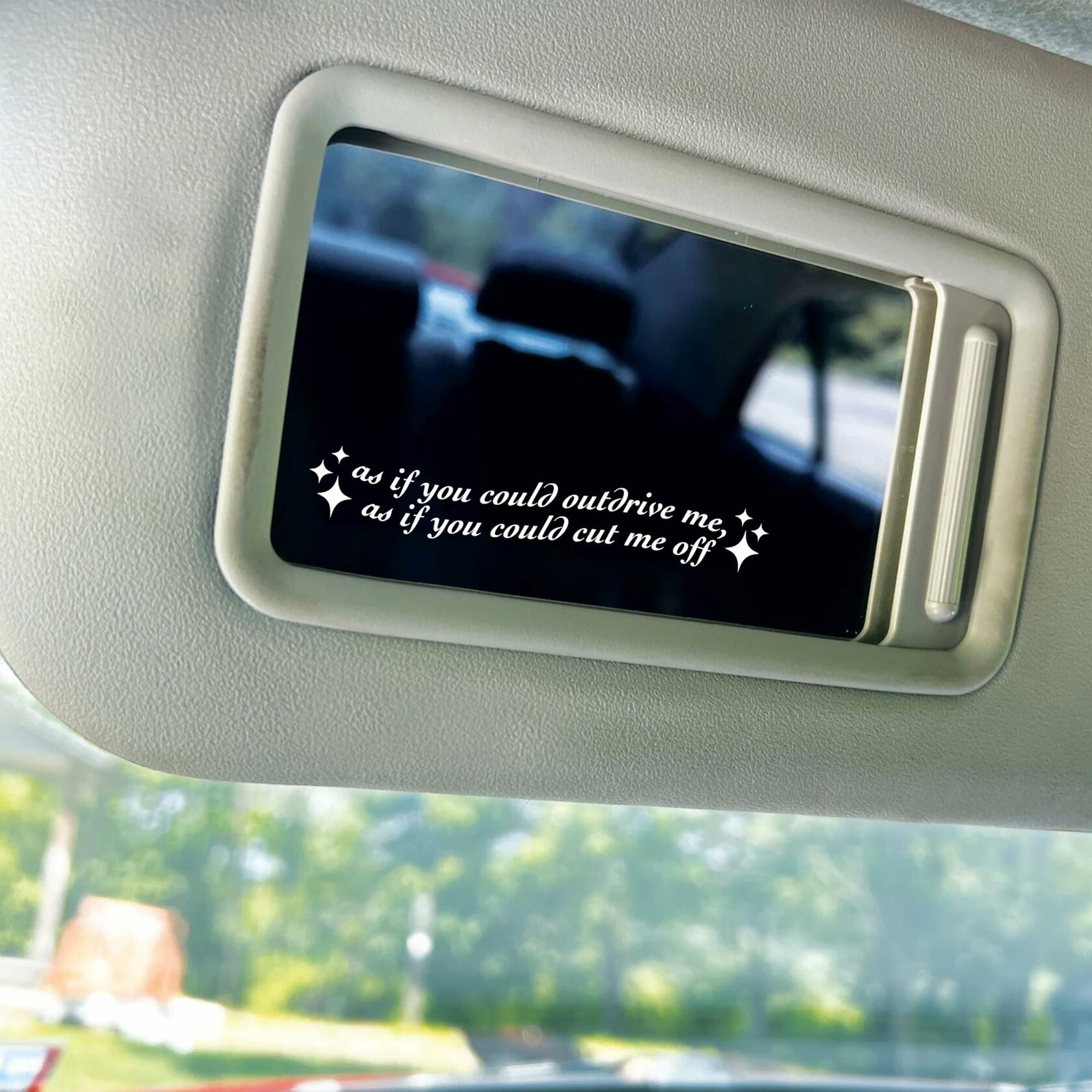 VIANGOZA Set 3Pcs As If You Could Mirror Decal Vinyl Waterproof 4 Inch