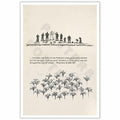 ZETCGSH Vintage Matthew 6:28 Bible Verse Christian Poster 12x16 Unframed