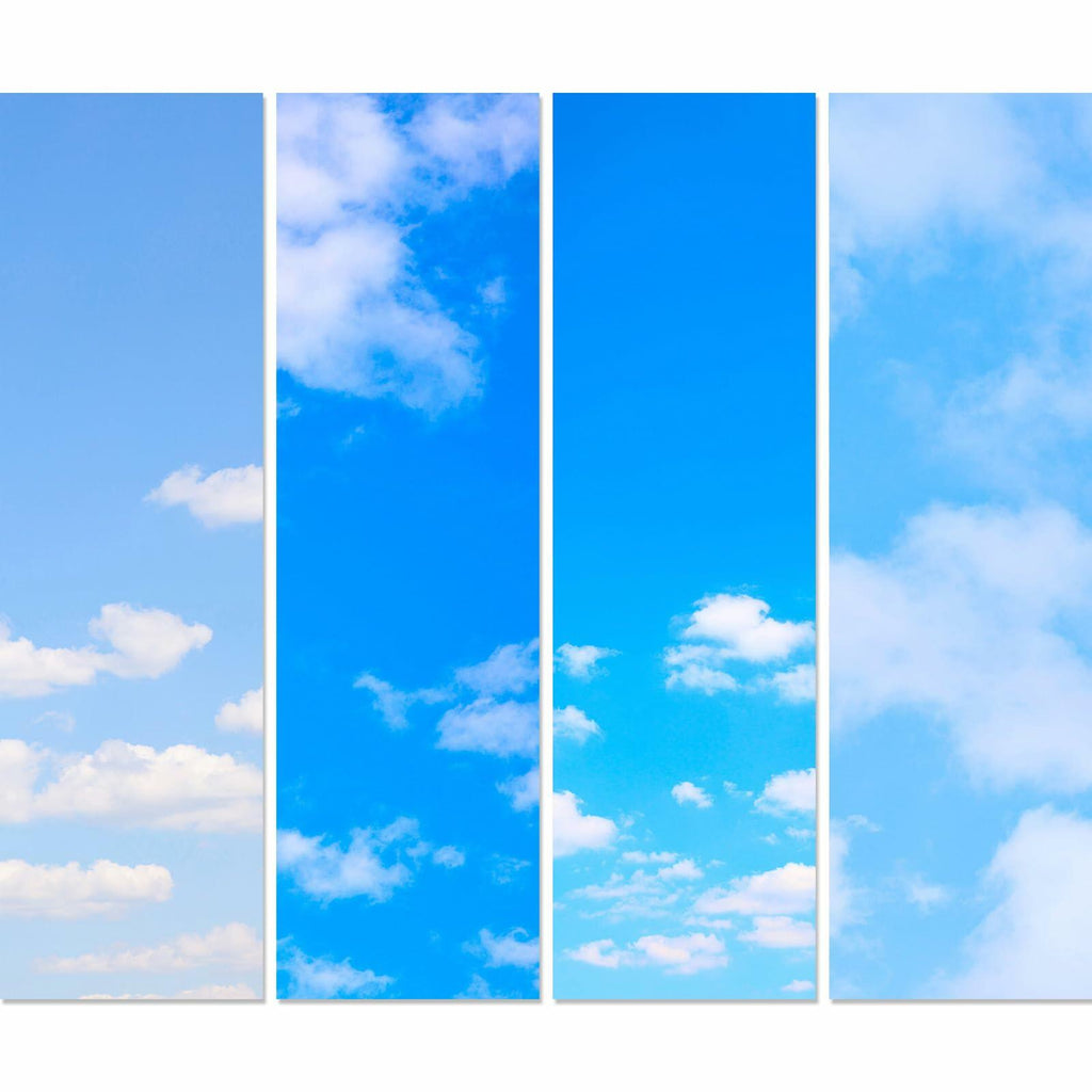 Ninehaoou School Locker Wallpaper 12x36in 4pcs Sunset Sky Clouds Fresh Color
