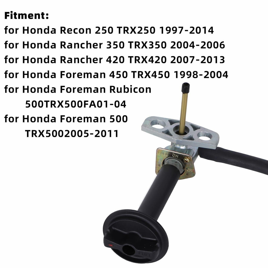 CHTAIXIN Fuel Valve Petcock Lever Compatible Honda TRX250 350 400 420 500