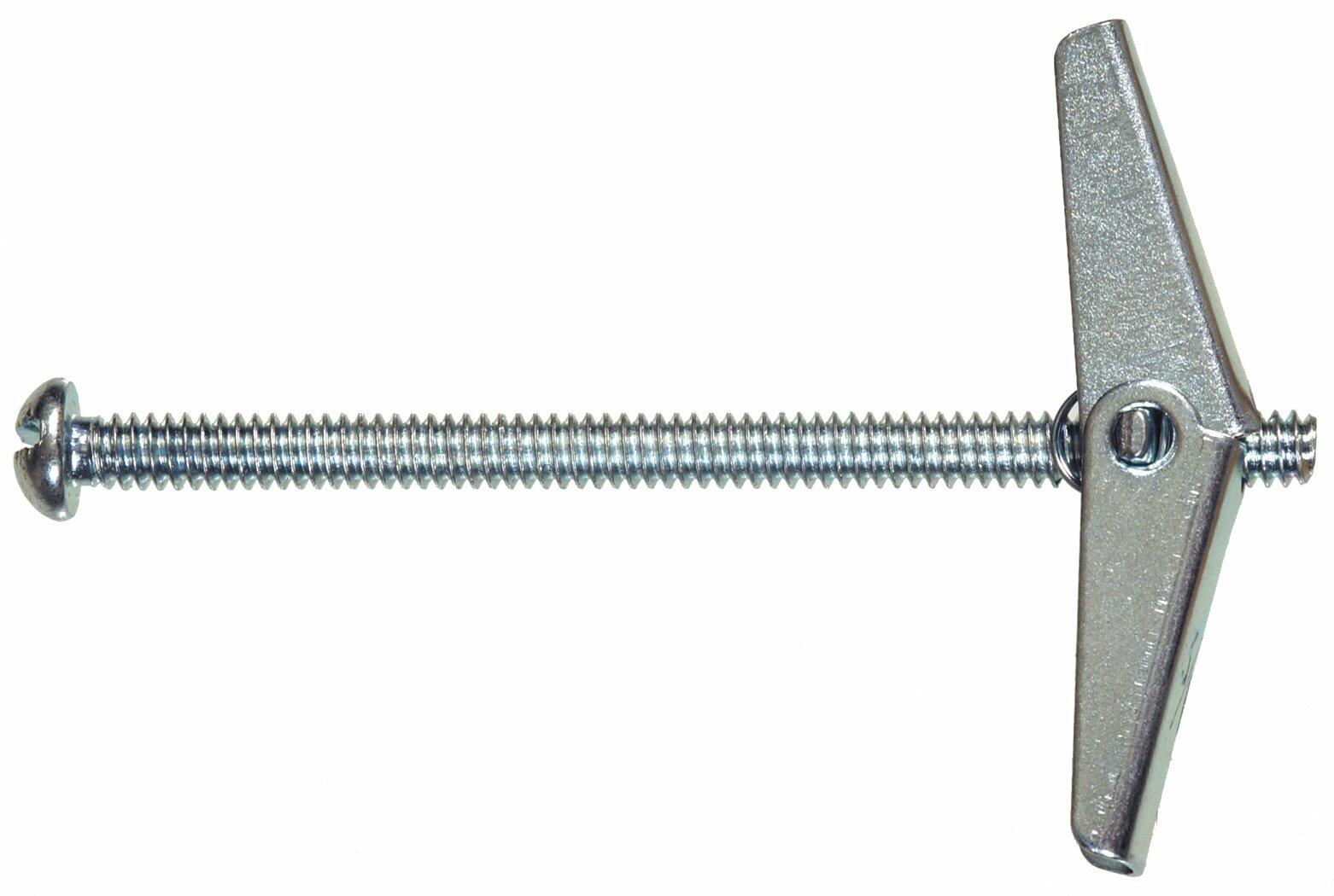 The Hillman Group 5025 Toggle Bolts, 1/8 X 4-Inch